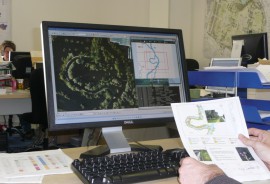 GIS mapping in progress