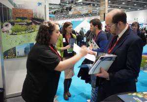 Staff on stand at Ecobuild 2014